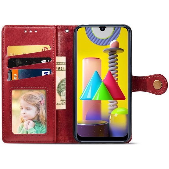 Шкіряний чохол-книжка GETMAN Gallant (PU) для Xiaomi Redmi 9 Червоний | Зображення 2