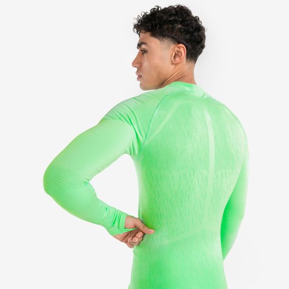 Термофутболка з довгими рукавами Keepdry для дорослих яскраво-зелена - M. | Зображення 2