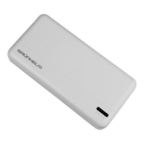 Power Bank - Портативна батарея 20.000 mAh. білий - GP-20W GRUNHELM | Зображення 1