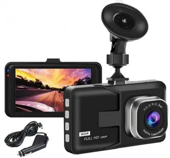Автомобильный видеорегистратор T626 FULL HD 1080 Черный | Зображення 2