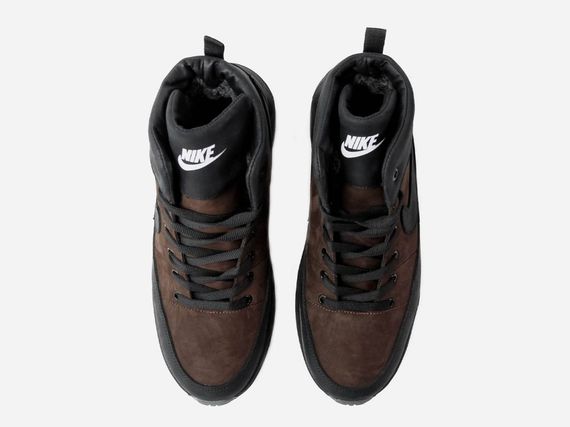 Зимові черевики матеріал шкіра + замш Nike колір коричневий/чорний | Зображення 3