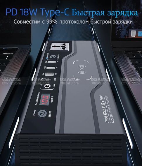 Портативний зарядний пристрій зарядна станція 200 ватів | Зображення 4