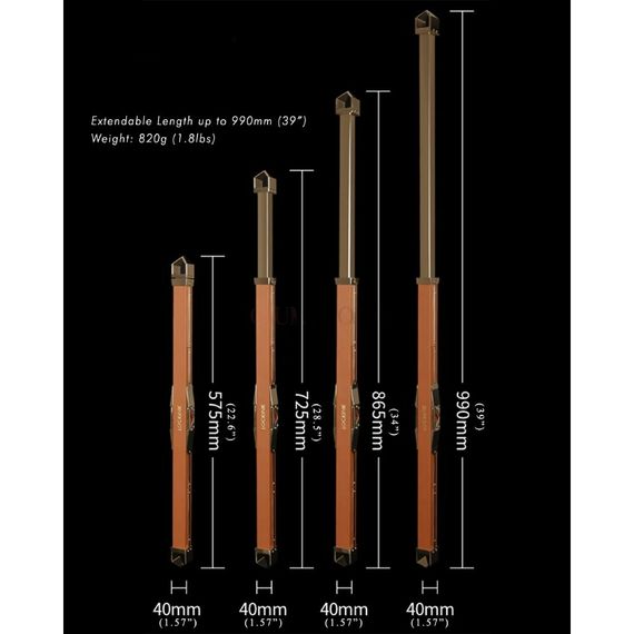 Розпірка для бондажу з поножами та нашийником Lockink, натуральна шкіра та метал, чорна, 55-100 см | Зображення 5