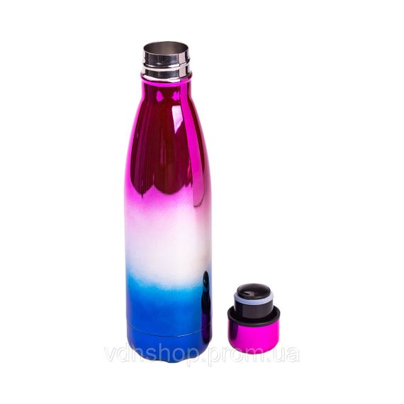 Термобутылка из нержавеющей стали 500 мл розовый металлик HP-14-2P | Зображення 1