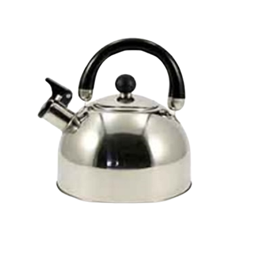 Чайник 2,0 л зі свистком нерж.криш. чорна ручка ZB 002/2 | Зображення 1