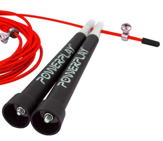 Скакалка швидкісна PowerPlay 4202 Ultra Speed Rope Червона 2,9 м (PP_4202_Red) | Зображення 3