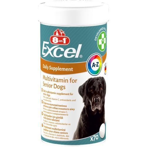 Вітаміни 8in1 Excel Multi Vitamin Senior для літніх собак, мультивітамін, 70 шт. | Зображення 3
