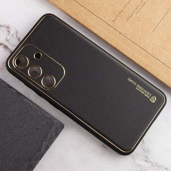 Шкіряний чохол Xshield для Samsung Galaxy S24+ Чорний / Black | Зображення 3