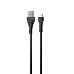 Кабель HAVIT HV-CB640C USB - Micro USB 2.1A Black 1.8m (6/120)