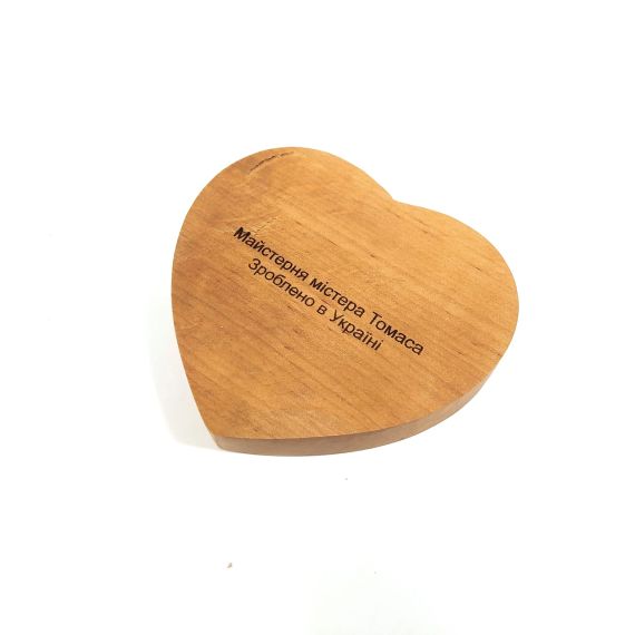 Підставка тримач під смартфон планшет Give me your heart 10х11х2 см Майстерня містера Томаса Дерево Лак | Зображення 5