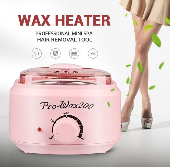 Воскоплав банковий Pro Wax 200 для депіляції нагрівач для воску з терморегулятором Рожевий | Зображення 5