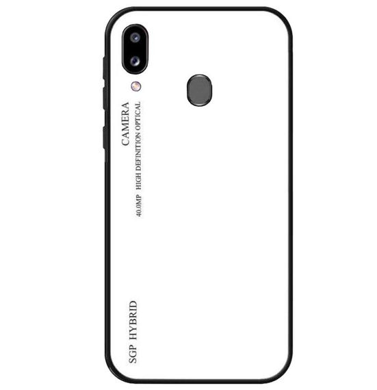 Чехол-бампер Primolux Gradient Glass для Samsung Galaxy A20 2019 (SM-A205) / A30 2019 (SM-A305) - White | Зображення 1