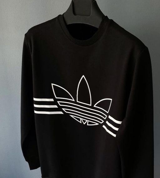 Світшот зима/осінь фліс Adidas колір чорний | Зображення 1