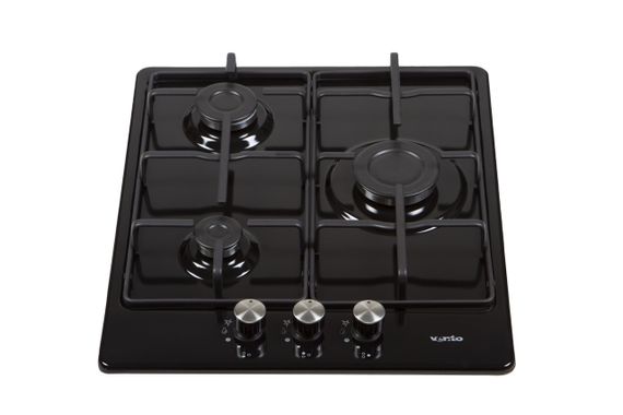 Газова панель 3 конфорки Ventolux HG430-B3 S (BK) чорна емаль | Зображення 2