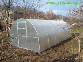 Теплица "СТАНДАРТ" 3*6*2 (ш.д.в.) 18кв.м., покрытая поликарбонатом 3,5мм, от производителя