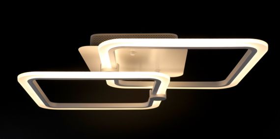 Люстра світлодіодна стельова LED світильник для квартири на стелю лед з пультом 25765 Білий 10х41х63 см. | Зображення 2