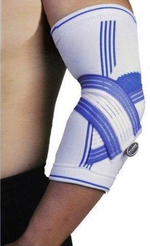 Налокітник Power System PS-6007 Elbow Support Pro White/Blue (1шт.) L/XL | Зображення 1