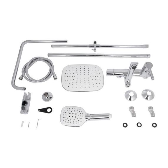 Душова система універсальна Qtap Grand на три споживача (з виливом) QTGRACRM1004 Chrome | Зображення 7