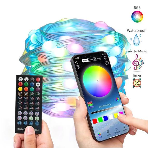 Уличные огни 5M Smart Bluetooth App Control ∙ Светодиодная LED гирлянда 5M Smart с управлением через приложение | Зображення 4