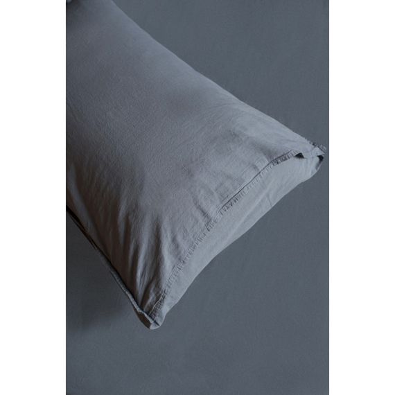 Комплект постельного белья SoundSleep Stonewash dark gray евро серый | Зображення 4