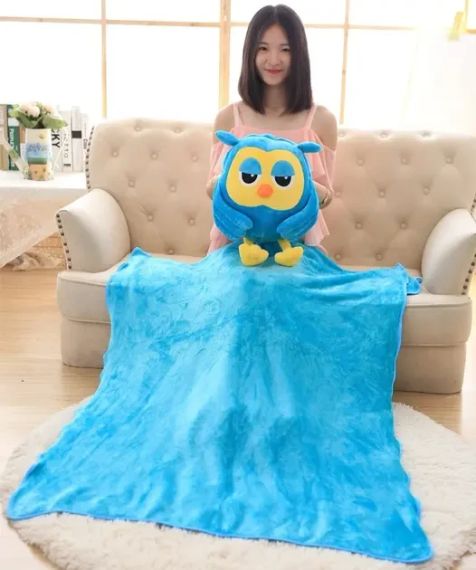 М'яка іграшка Happy Baby Сова плед-подушка трансформер 3 в 1 | Зображення 3