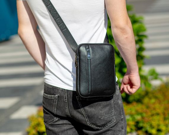 Стильна сумка-барсетка з натуральної шкіри Tiding Bag TD-20443 | Зображення 8