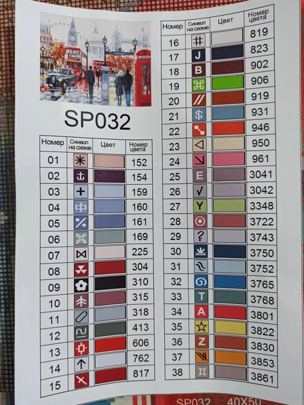 Алмазная мозаика Лондон 40х50 см ColorArt SP032 | Зображення 3