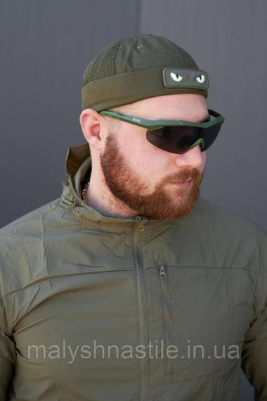 DOKER-CAP літня з сіткою (Докерка, кепка без козирка, з ліпучкою) хакі | Зображення 1