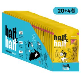 НАБІР Корм вологий Half&Half для дороcлих котів з яловичиною та морквою в желе 20+4 шт 85г.