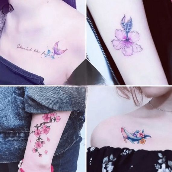 Набір дитячих тимчасових татуювань "Кольорові міні №1" color-tattoo-mini-set-30 | Зображення 3