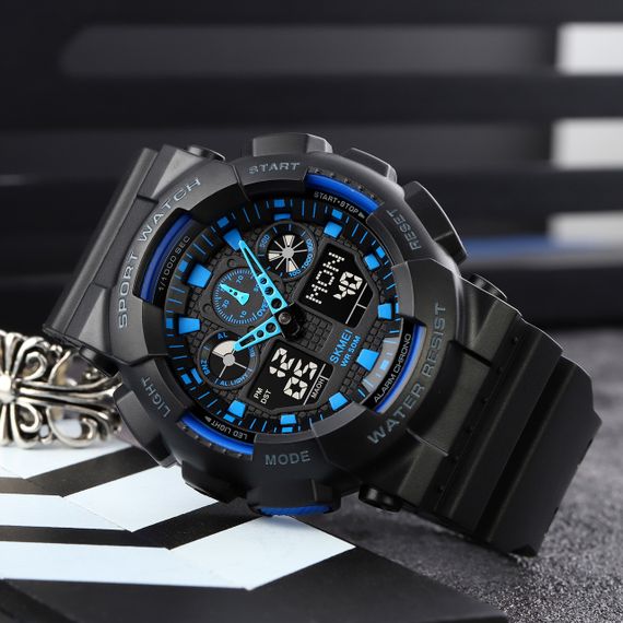 Годинник S2kmei 1832 Black-Blue | Зображення 3