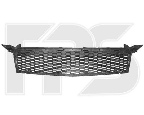 Решетка бампера Chevrolet Aveo T255 (08-12) хэтчбек, средняя, верхняя (без хром. молдинга) (FPS) 96808248