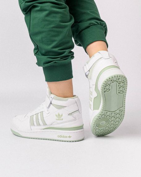 Зимові жіночі кросівки Forum 84 High BWhite Olive Fur , В'єтнам 36 23 см | Зображення 8