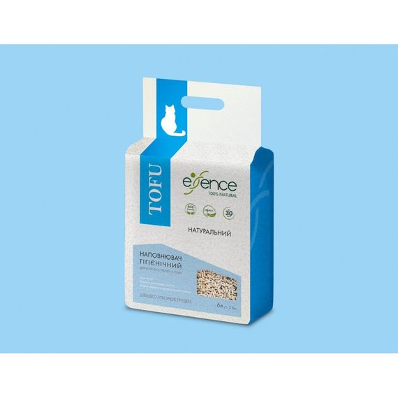 Наповнювач гігієнічний Essence для котячого туалету натуральний з тофу гранула 3 мм 6 л | Зображення 5