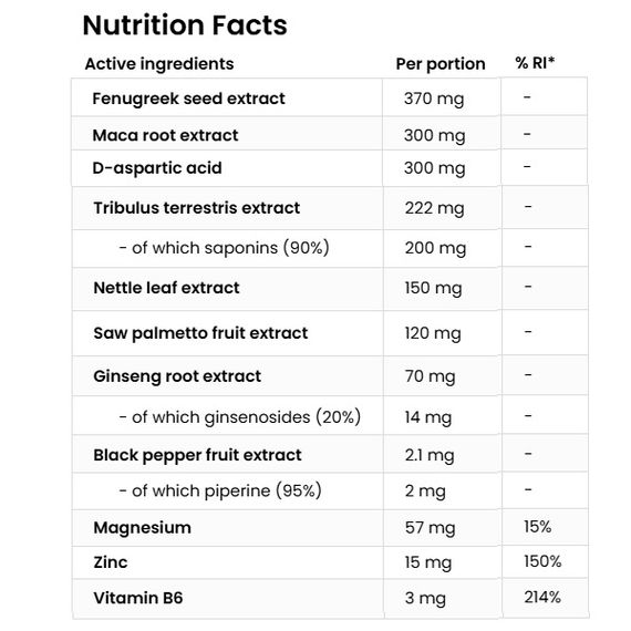 Комплексний тестостероновий препарат OstroVit Testo Extreme 90 Caps | Зображення 1