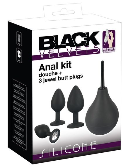 Набір анальних пробок - Black Velvets Anal Kit sexstyle | Зображення 1