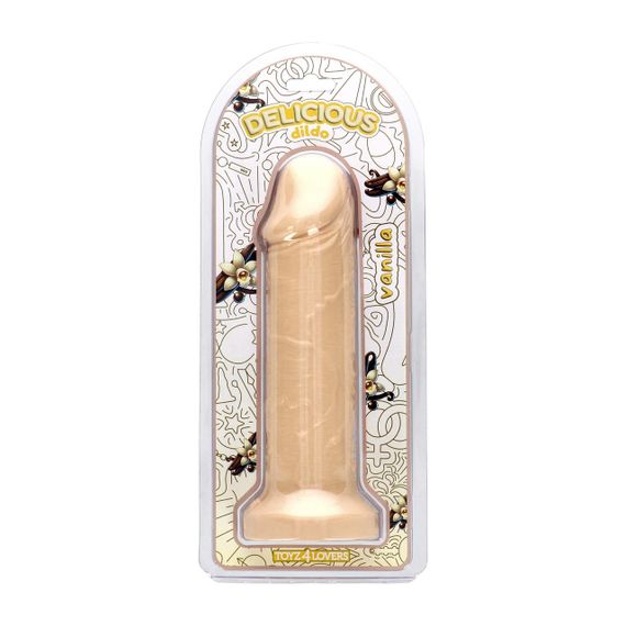 Фалоімітатор з ароматом ванілі - Toyz4lovers Delicious Dildo Vanilla, 25 см Sex Aura | Зображення 1