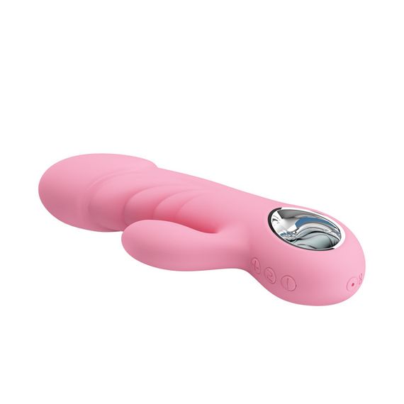 Вібратор-кролик Pretty Love Ansel рожевий, 15.8 х 3.4 см sexstyle | Зображення 4