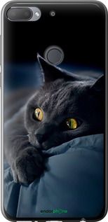 Чохол на HTC Desire 12 Plus Димчастий кіт "825u-1485-2448"