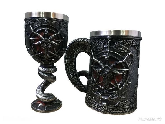 Подарочный Набор Кружка Чашка Бокал 3D Игра Престолов Game Of Thrones Baphomet Бафомет... | Зображення 2