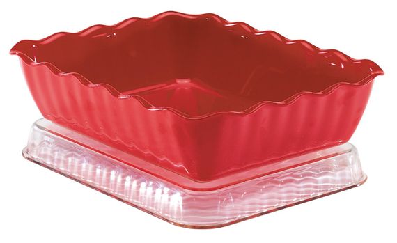 Салатник Cambro 26,5х33,5х8 см, Красный, 4, 6 л | Зображення 2