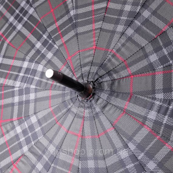 Класична парасолька-тростина напівавтомат з поліестеру 16 спиць діаметр 117 см Зелена HP-23-4GR | Зображення 8