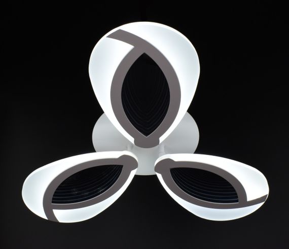 Люстра світлодіодна стельова LED світильник для квартири на стелю лед з пультом 26103 Білий 8х49х49 см. | Зображення 3