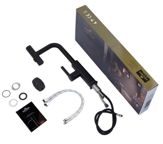 Змішувач для кухні з висувним виливом Kroner KRP Edelstahl Klassisch - SCH03918 (CV032500) | Зображення 2