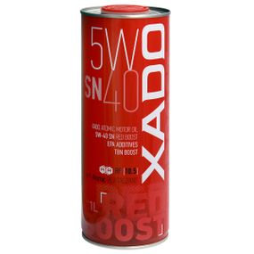 Моторна олива XADO Atomic Oil SN RED BOOST синтетична 5W-40  1л