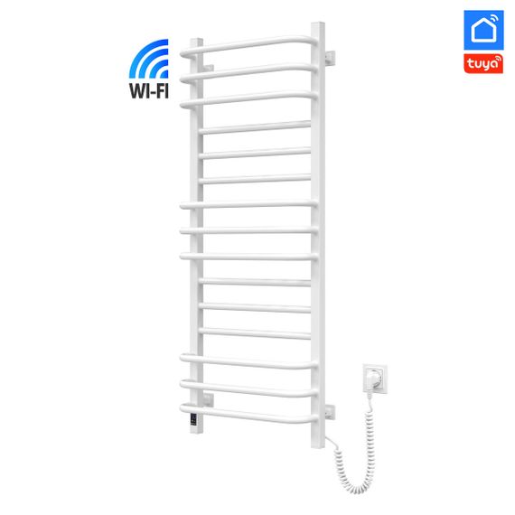 Рушникосушка електрична Navin Грандіс 480х1200 Sensor з Wi-Fi, права з таймером, біла | Зображення 2