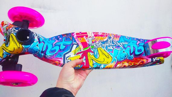 Дитячий триколісний самокат Maxi Best Scooter світяться колеса | Дитячий триколісний самокат