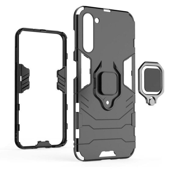 Чехол бампер Primolux Ring Armor для телефона Samsung Galaxy S24 Plus (SM-S926) - Black | Зображення 3