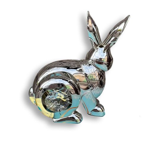 Статуетка Rabbit Crystal Heart зі стразами Swarovski silver | Зображення 3