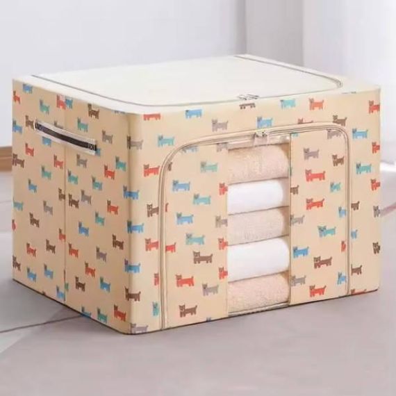 Сумка для речей та постільної білизни на 66л Storage box LY-766 Візерунок Собачки